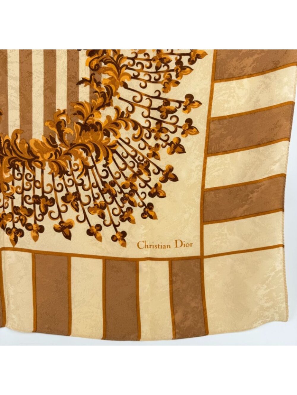 Dior Large Scarf Multicolor Silk Vintage - Picture 5 of 9